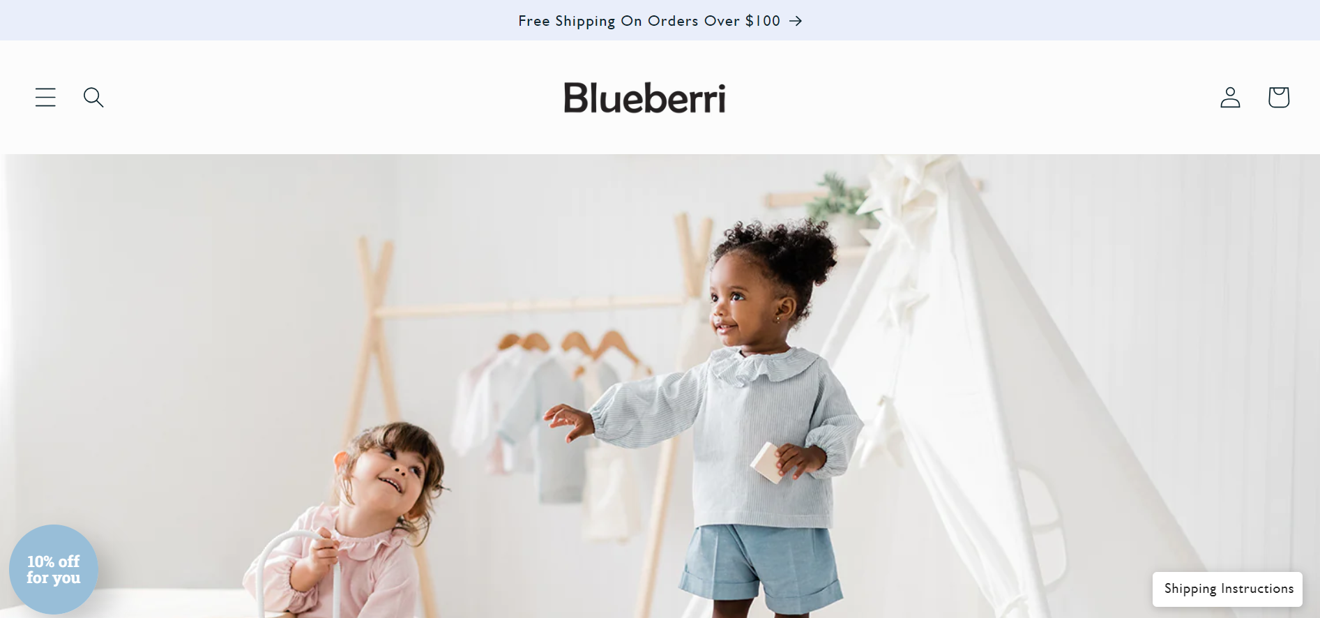 Blueberri Organic cotton children clothing