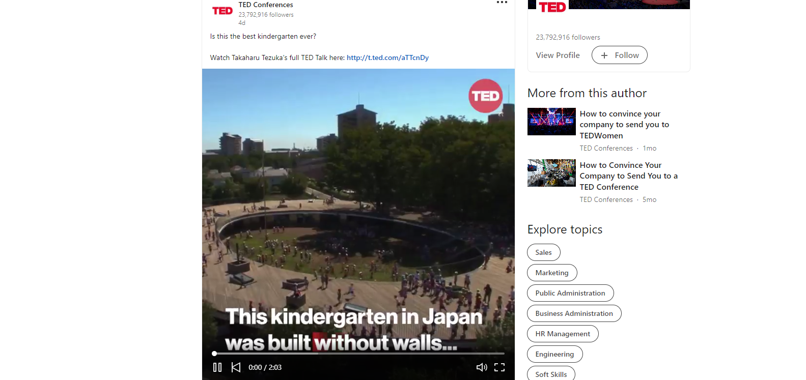 Is this the best kindergarten ever?  Watch Takaharu Tezuka's full TED Talk here: